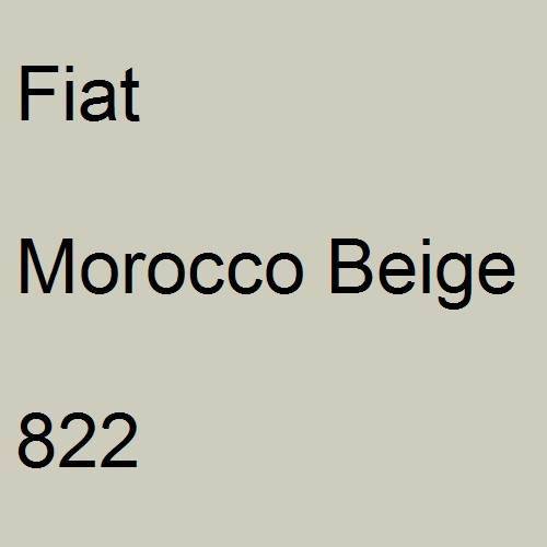 Fiat, Morocco Beige, 822.